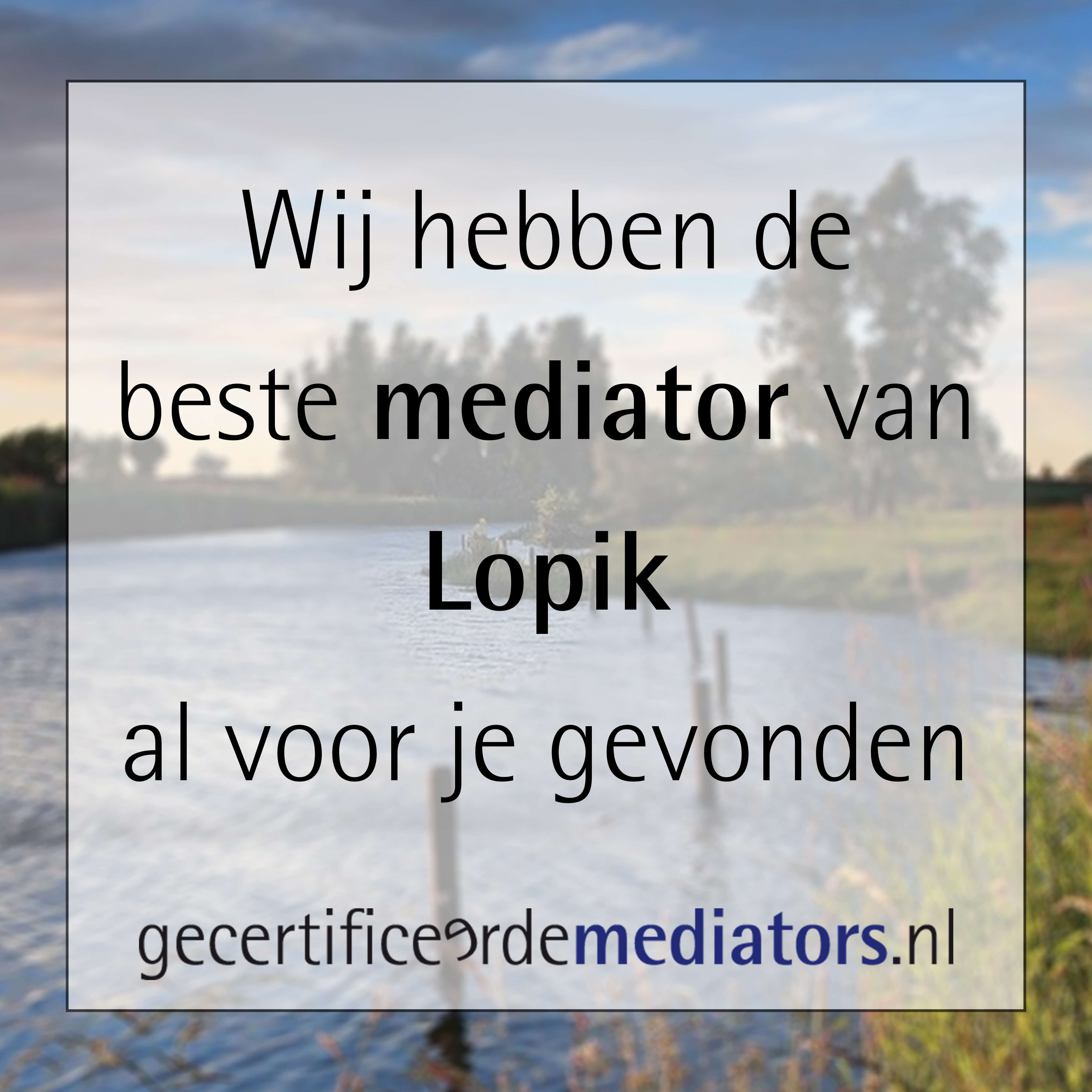 mediator lopik echtscheiding