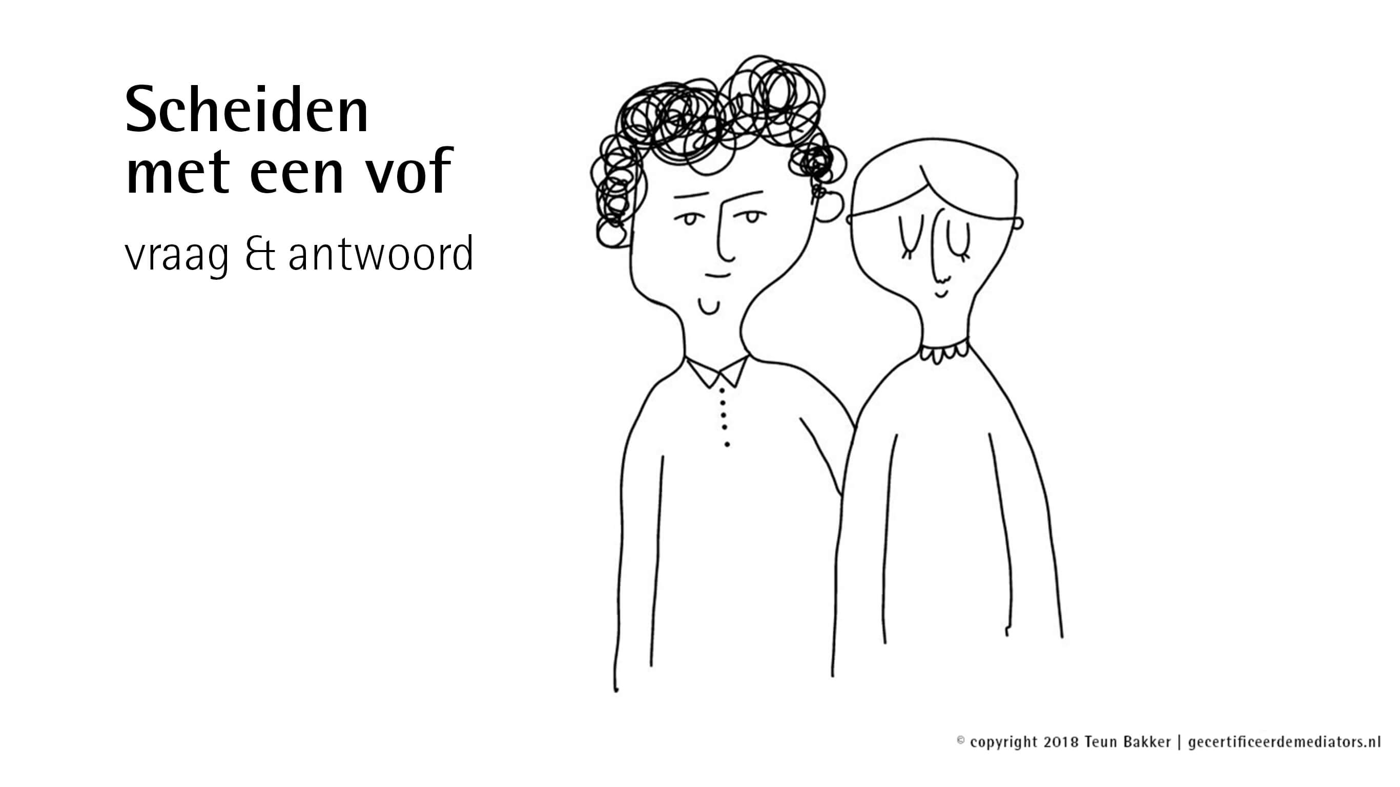 scheiden met een vof