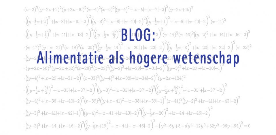 Alimentatie als hogere wetenschap